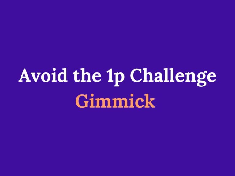 The 1p challenge gimmick