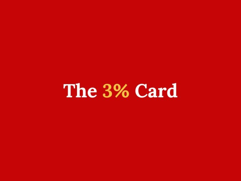 The 3% Card