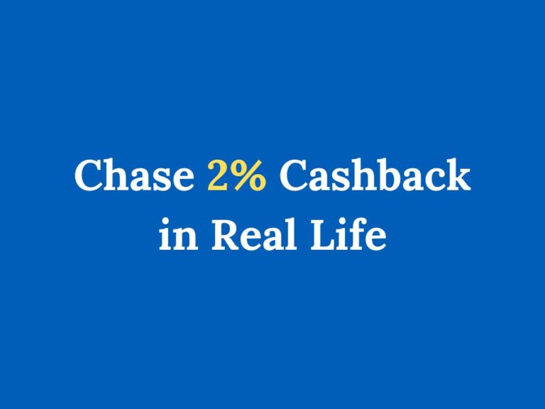 Chase 2% cashback